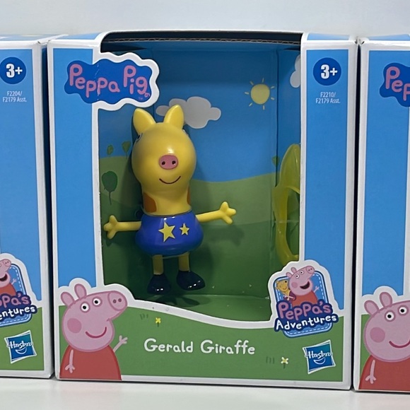 Peppa Pig Friends 3 Piece Bundle NWT peppa pig, Gerald Giraffe, Rebecca Rabbit - Picture 3 of 7